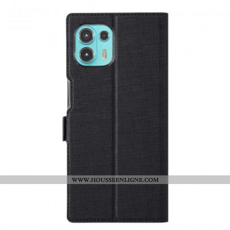 Flip Cover Motorola Edge 20 Lite Texturée VILI