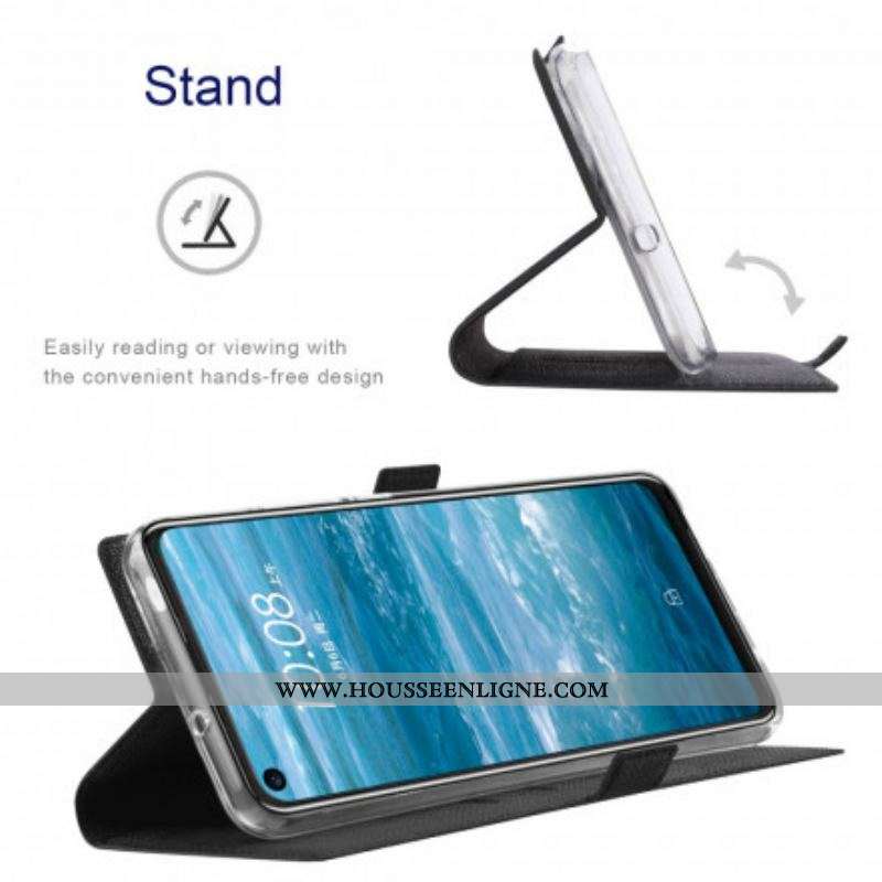 Flip Cover Motorola Edge 20 Lite Texturée VILI