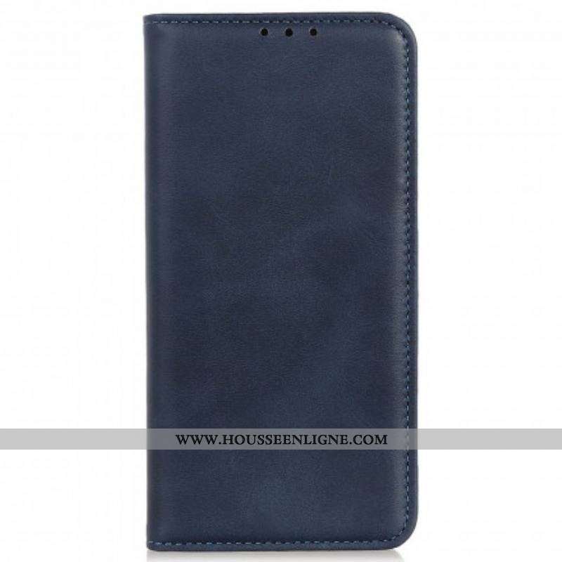 Flip Cover Motorola Edge 20 Pro Cuir Fendu Design