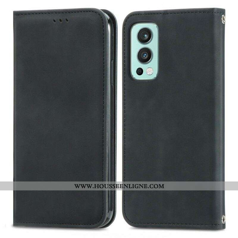 Flip Cover OnePLus Nord 2 5G Skin-Touch Design