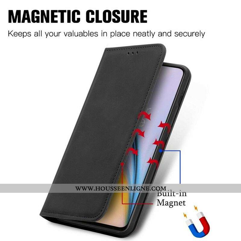 Flip Cover OnePLus Nord 2 5G Skin-Touch Design