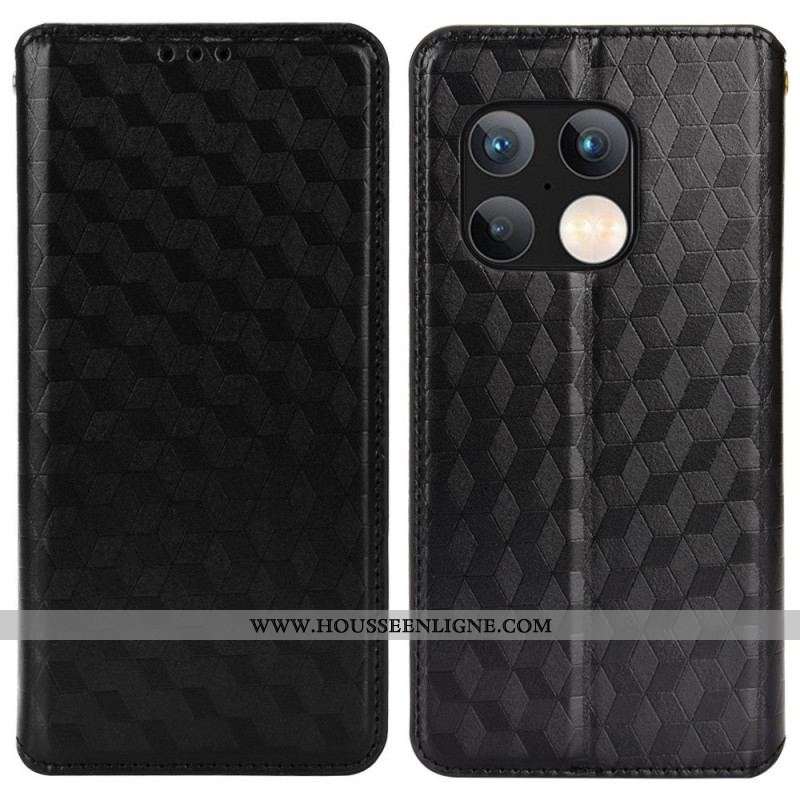 Flip Cover OnePlus 10 Pro 5G Effet Cuir Diamant