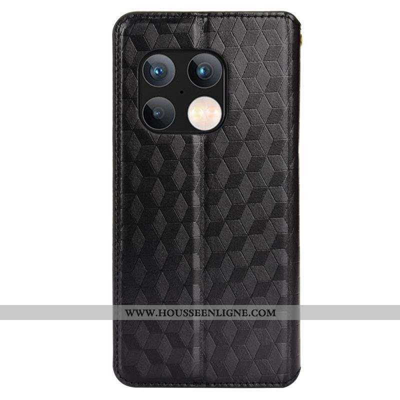 Flip Cover OnePlus 10 Pro 5G Effet Cuir Diamant