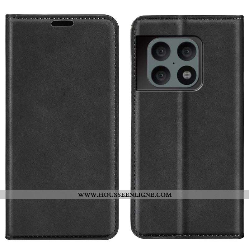 Flip Cover OnePlus 10 Pro 5G Effet Cuir Douceur Soie