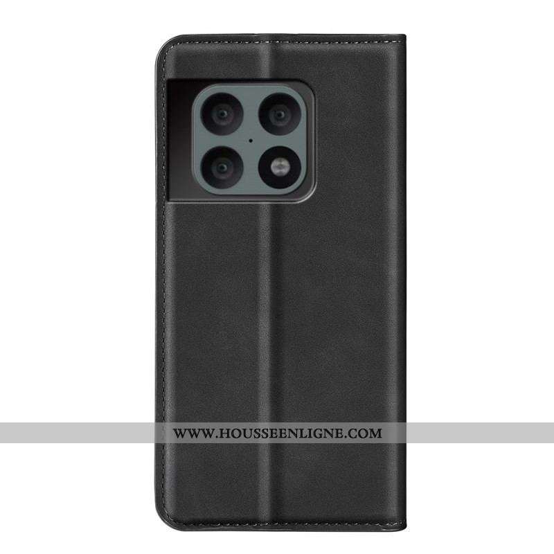 Flip Cover OnePlus 10 Pro 5G Effet Cuir Douceur Soie