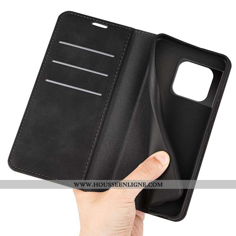 Flip Cover OnePlus 10 Pro 5G Effet Cuir Douceur Soie