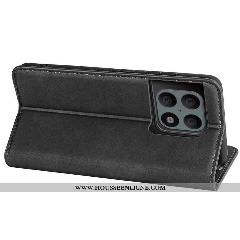 Flip Cover OnePlus 10 Pro 5G Effet Cuir Douceur Soie