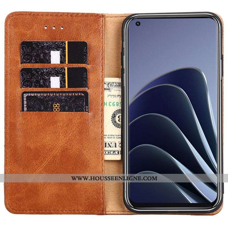 Flip Cover OnePlus 10 Pro 5G Rivet Décoratif