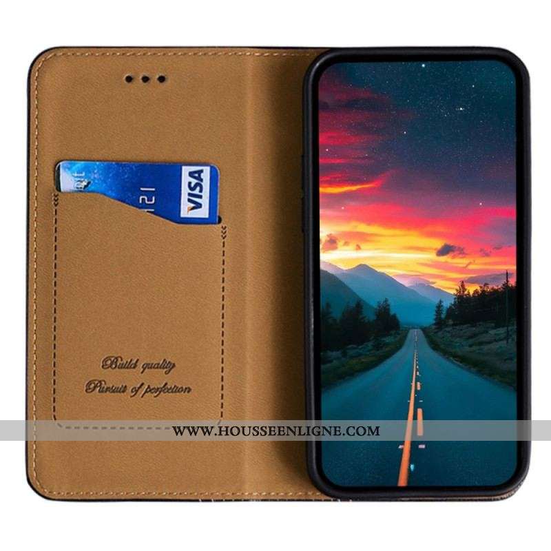 Flip Cover OnePlus 10 Pro 5G Simili Cuir Vintage