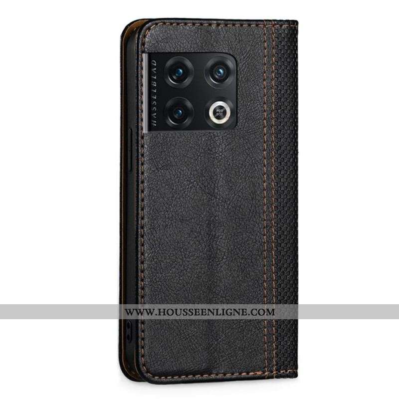 Flip Cover OnePlus 10 Pro 5G Simili Cuir Vintage