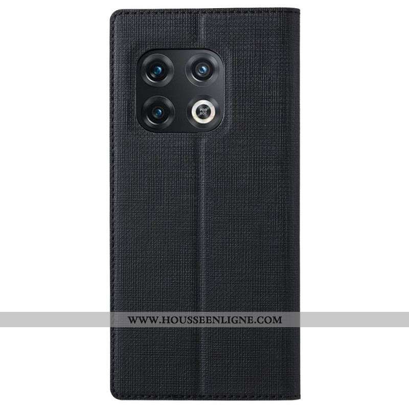 Flip Cover OnePlus 10 Pro 5G Texture Tissu VILI