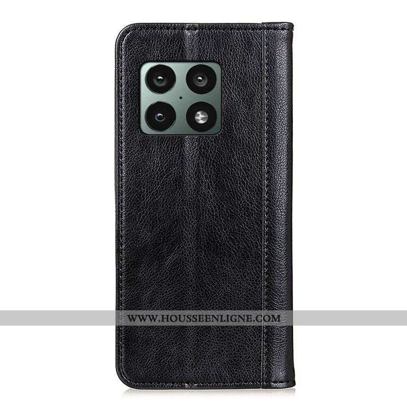 Flip Cover OnePlus 10 Pro 5G Version Coloré Cuir Litchi