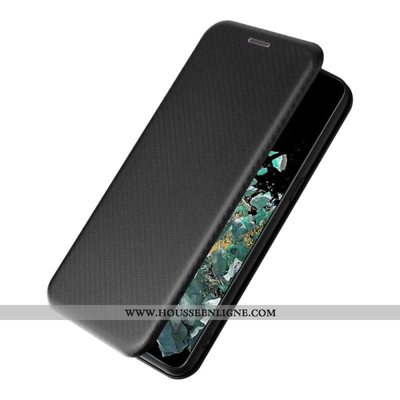 Flip Cover OnePlus 10T 5G Fibre Carbone