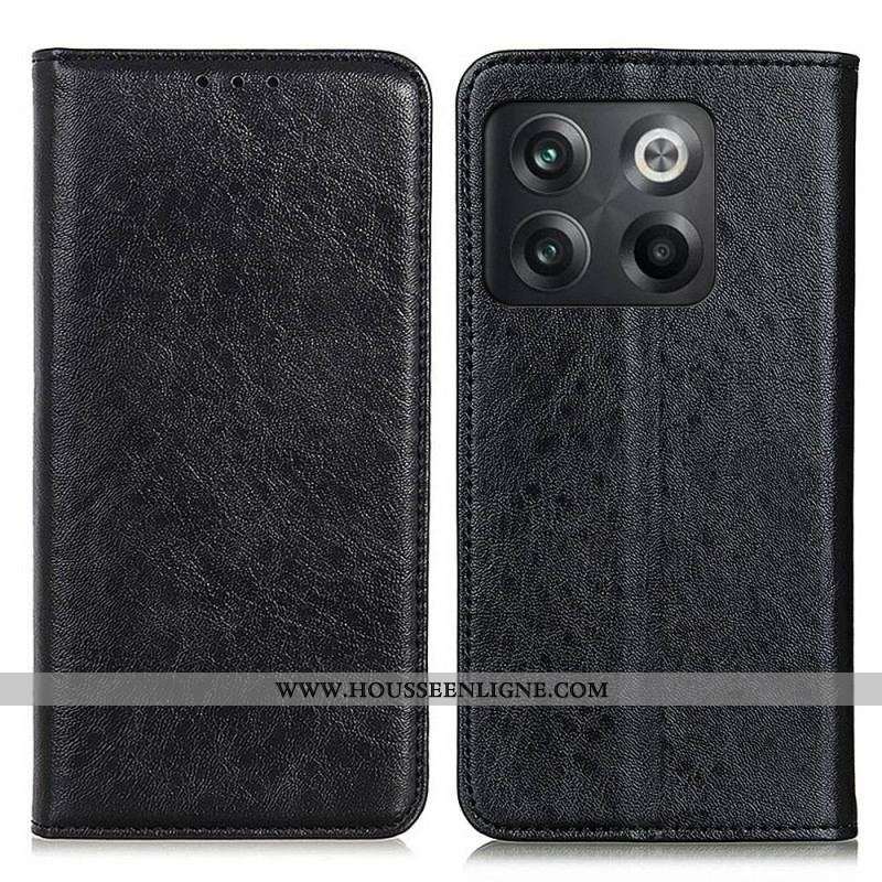 Flip Cover OnePlus 10T 5G Simili Cuir Texturé