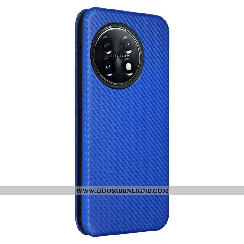 Flip Cover OnePlus 11 5G Fibre Carbone Colorée