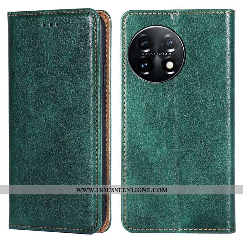 Flip Cover OnePlus 11 5G Simili Cuir Coutures