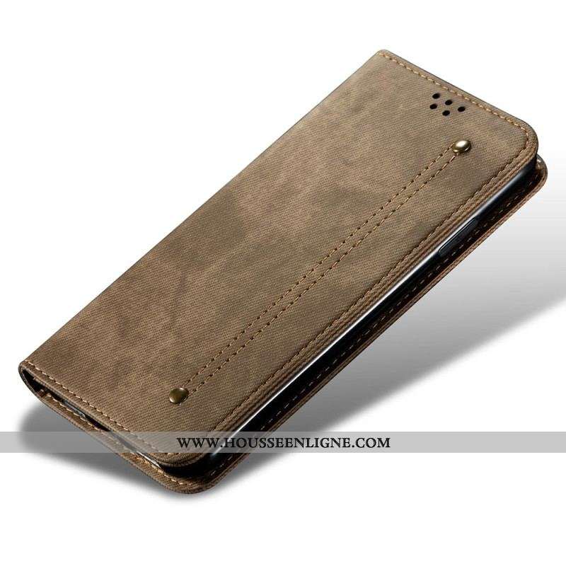 Flip Cover OnePlus 11 5G Tissu Jeans