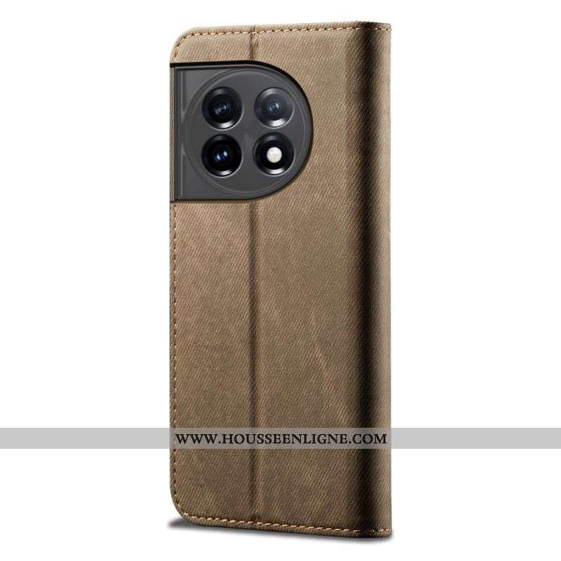 Flip Cover OnePlus 11 5G Tissu Jeans