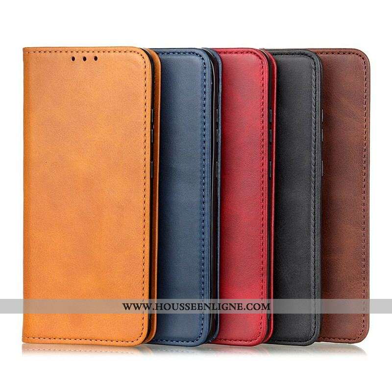 Flip Cover OnePlus Nord 2 5G Cuir Fendu Matte