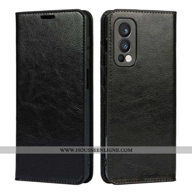 Flip Cover OnePlus Nord 2 5G Cuir Véritable