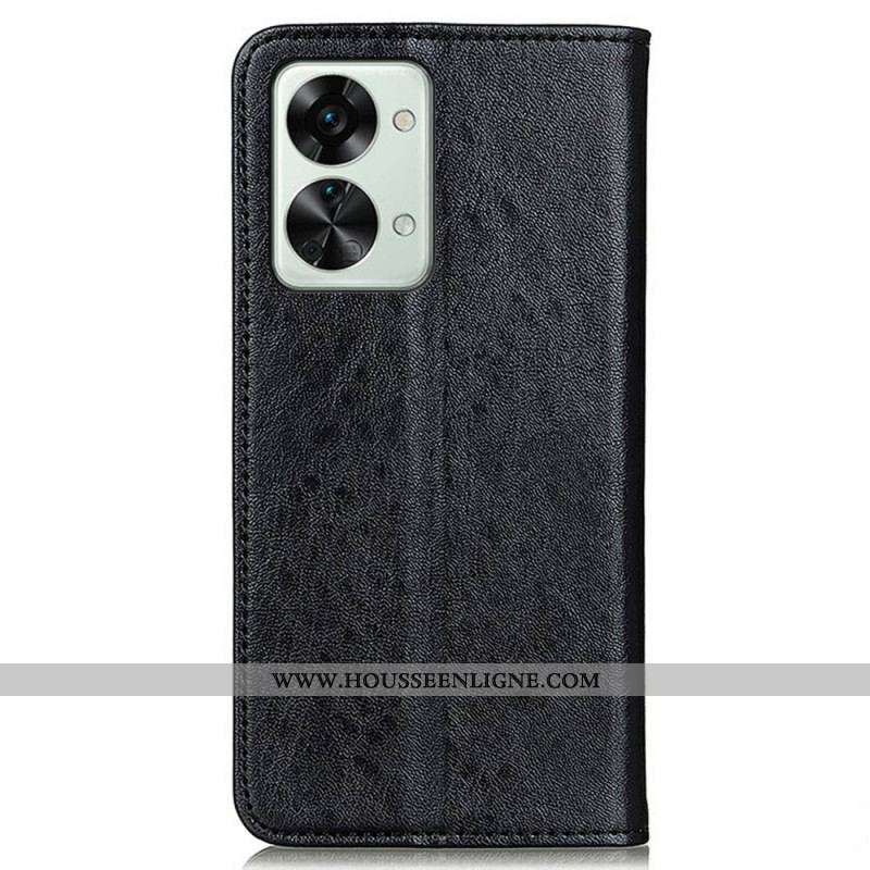 Flip Cover OnePlus Nord 2T 5G Simili Cuir Texturé