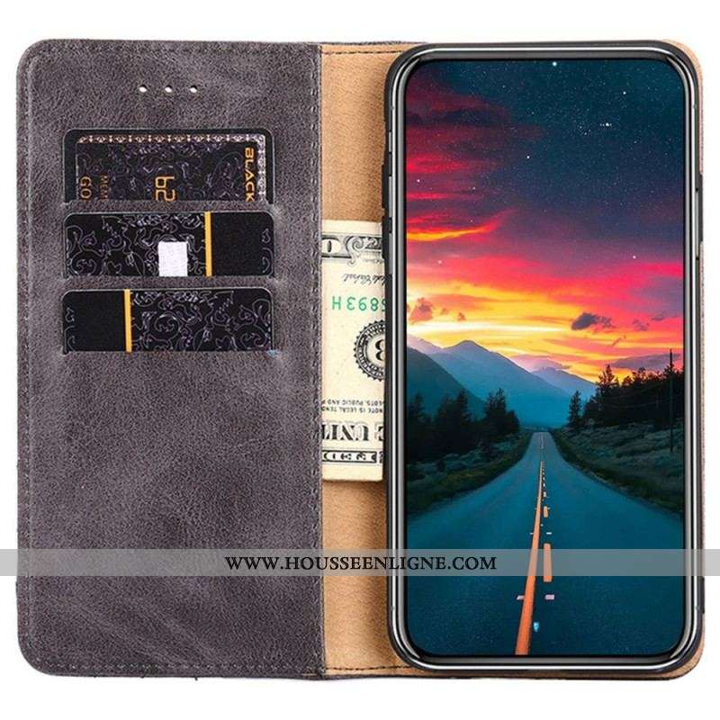 Flip Cover OnePlus Nord 2T 5G Simili Cuir avec Rivet Décoratif