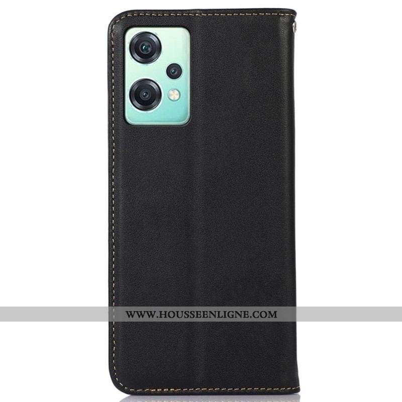 Flip Cover OnePlus Nord CE 2 Lite 5G Cuir Véritable