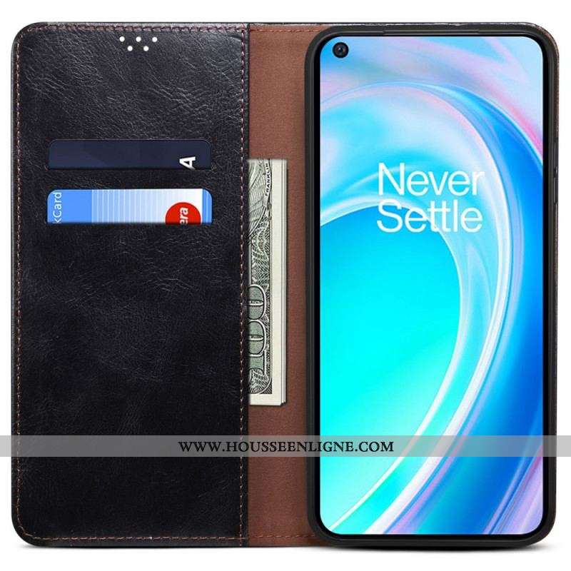 Flip Cover OnePlus Nord CE 2 Lite 5G Simili Cuir Ciré