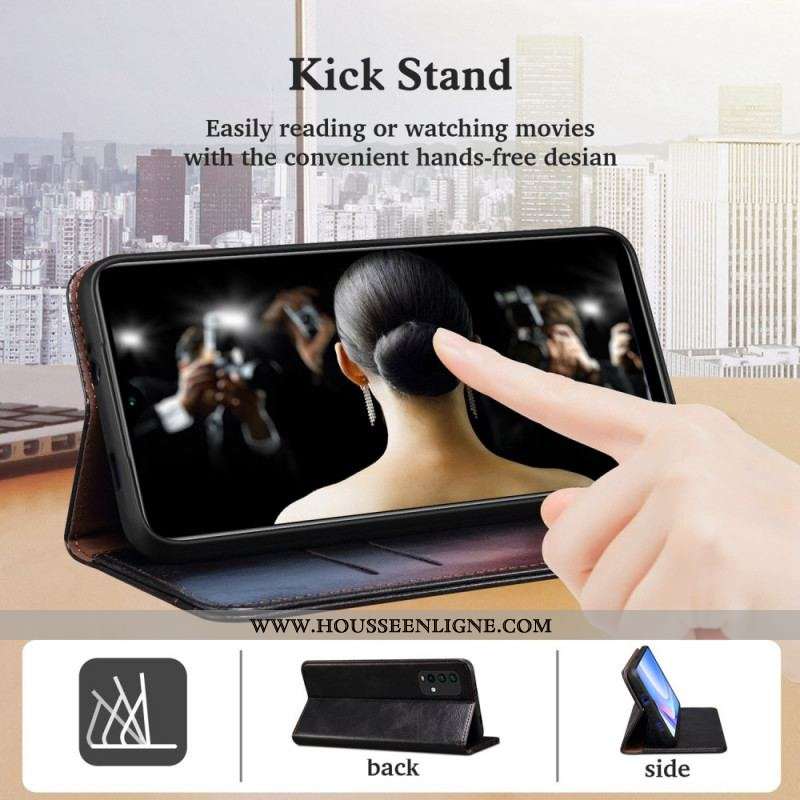 Flip Cover OnePlus Nord CE 2 Lite 5G Simili Cuir Ciré