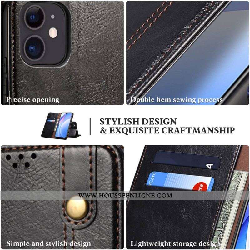 Flip Cover OnePlus Nord CE 2 Lite 5G Simili Cuir Ciré