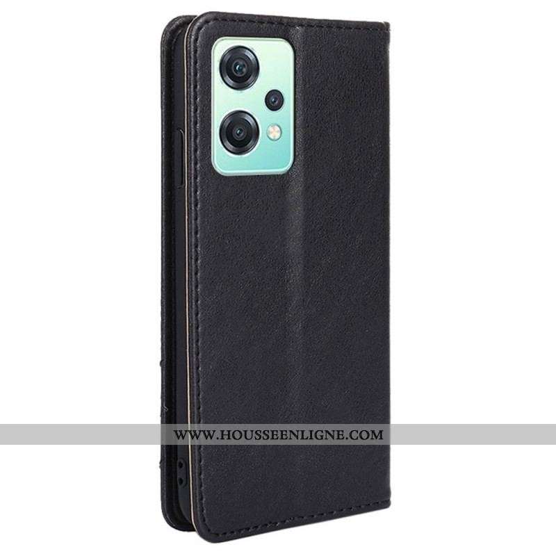 Flip Cover OnePlus Nord CE 2 Lite 5G Simili Cuir Rivet Décoratif