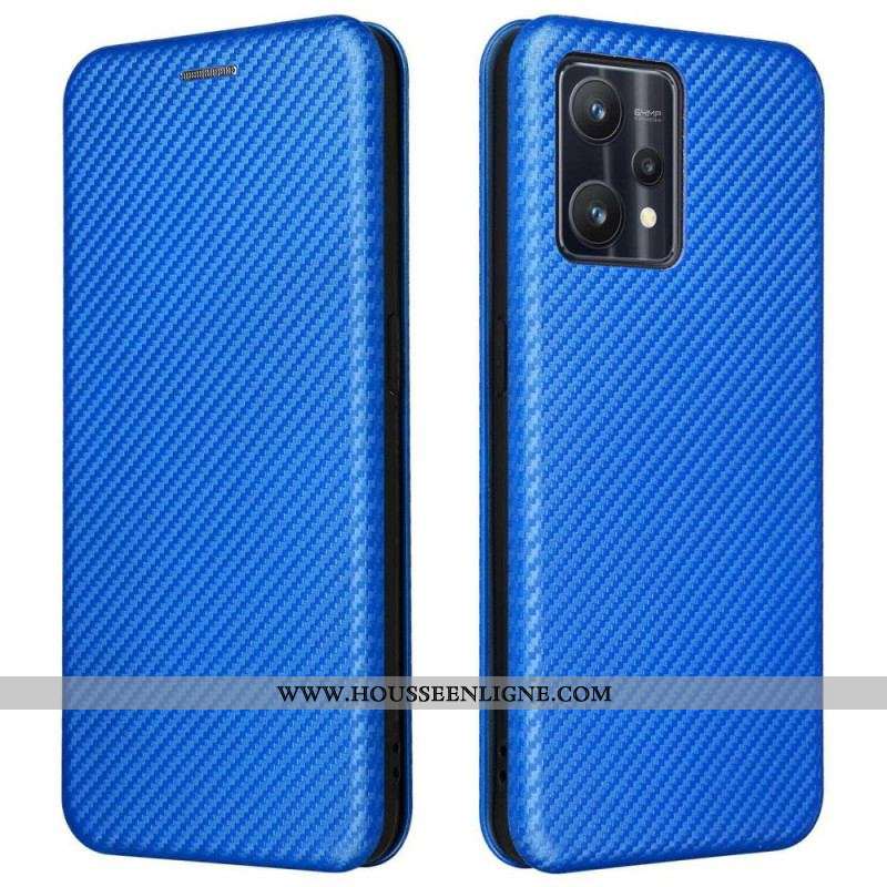 Flip Cover OnePlus Nord CE 2 Lite 5G Texture Fibre Carbone