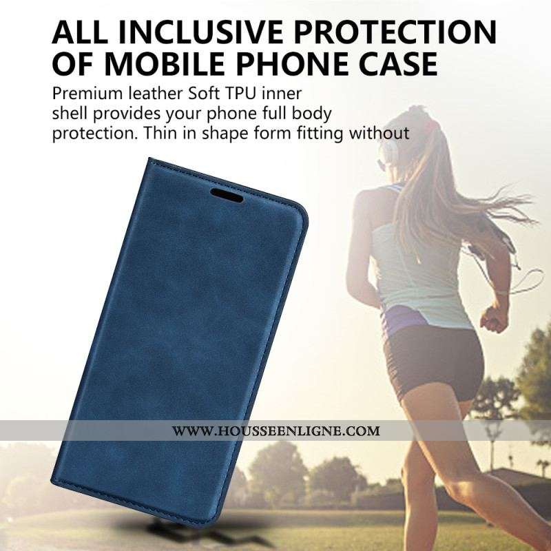 Flip Cover OnePlus Nord CE 3 Lite 5G Effet Cuir Uni