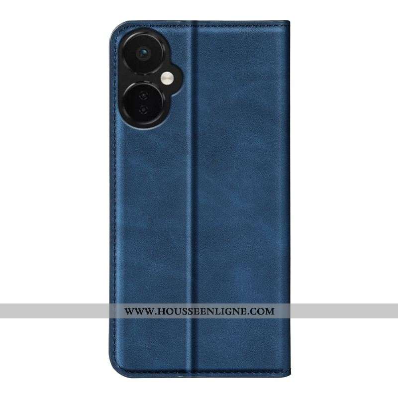 Flip Cover OnePlus Nord CE 3 Lite 5G Effet Cuir Uni