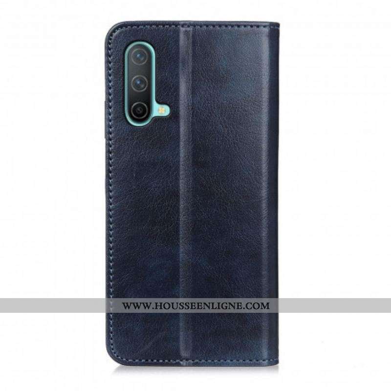 Flip Cover OnePlus Nord CE 5G Cuir Litchi Fendu Élégance