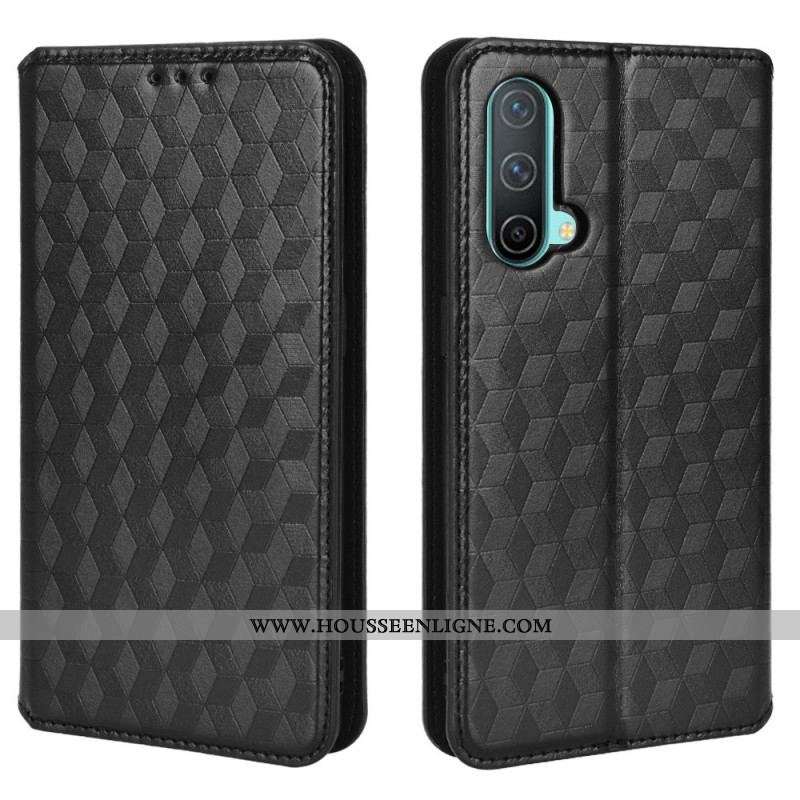 Flip Cover OnePlus Nord CE 5G Effet Cuir Diamant