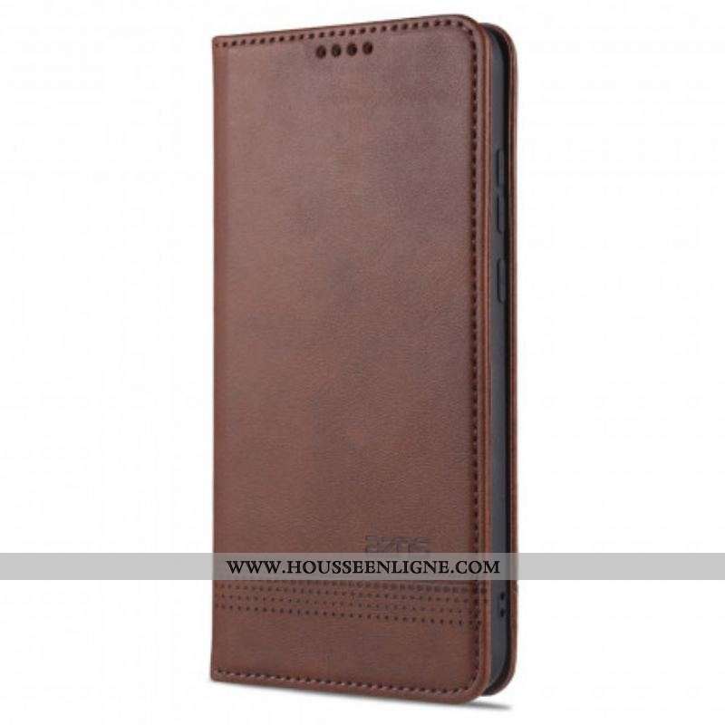 Flip Cover Oppo A15 Style Cuir AZNS