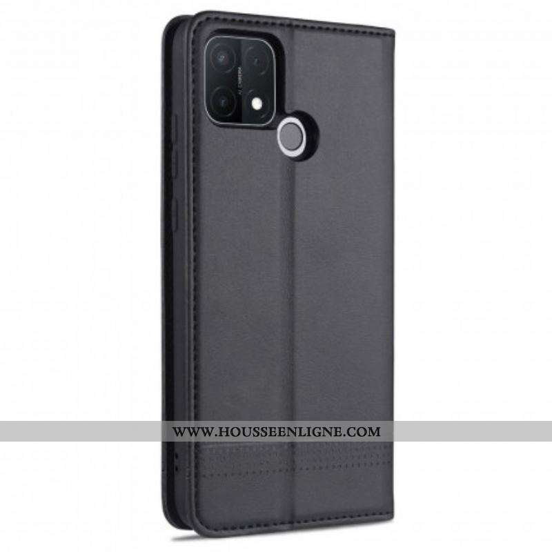 Flip Cover Oppo A15 Style Cuir AZNS