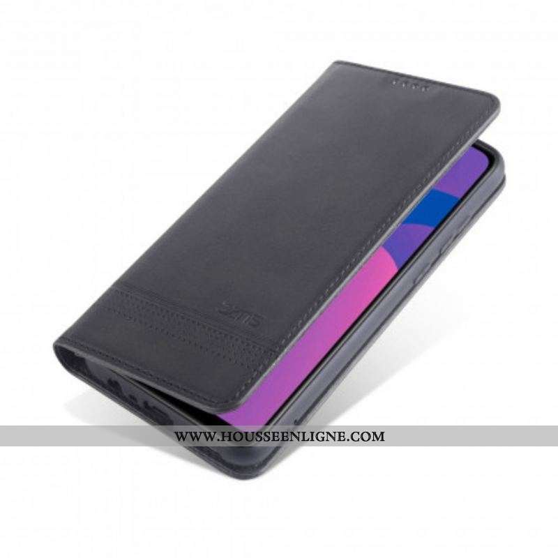 Flip Cover Oppo A15 Style Cuir AZNS