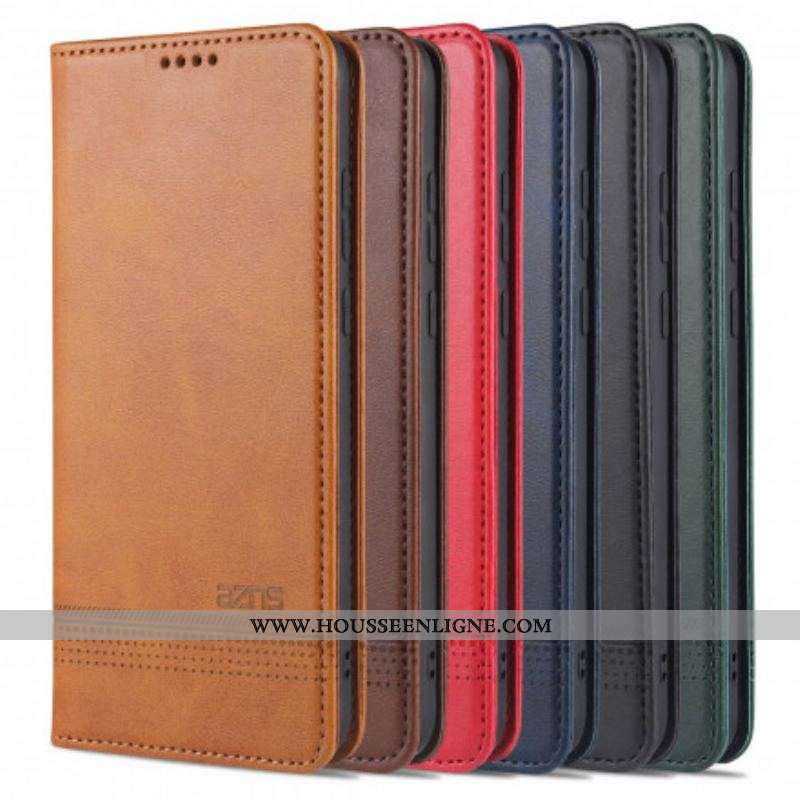 Flip Cover Oppo A15 Style Cuir AZNS