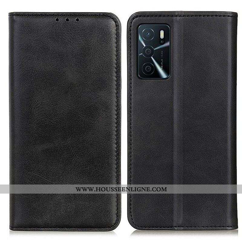 Flip Cover Oppo A16 / A16s Cuir Fendu Sobre