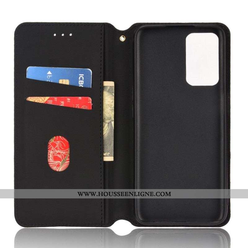 Flip Cover Oppo A16 / A16s Effet Cuir Diamant