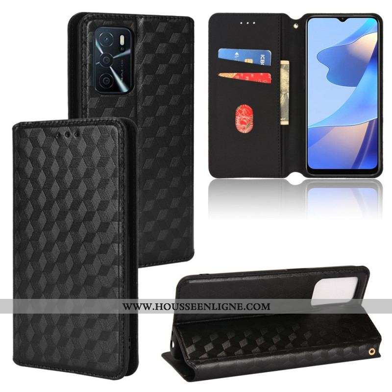 Flip Cover Oppo A16 / A16s Effet Cuir Diamant