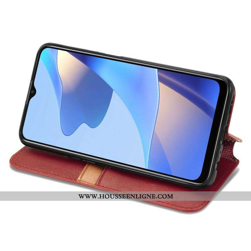 Flip Cover Oppo A16 / A16s Effet Cuir Texture Diamant