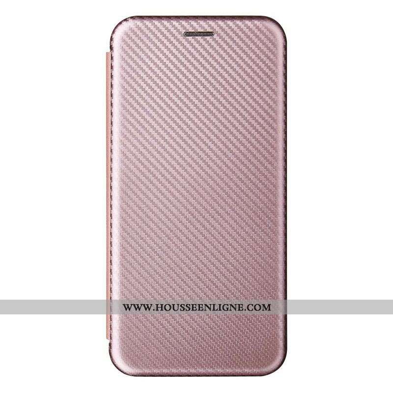 Flip Cover Oppo A16 / A16s Silicone Carbone Coloré
