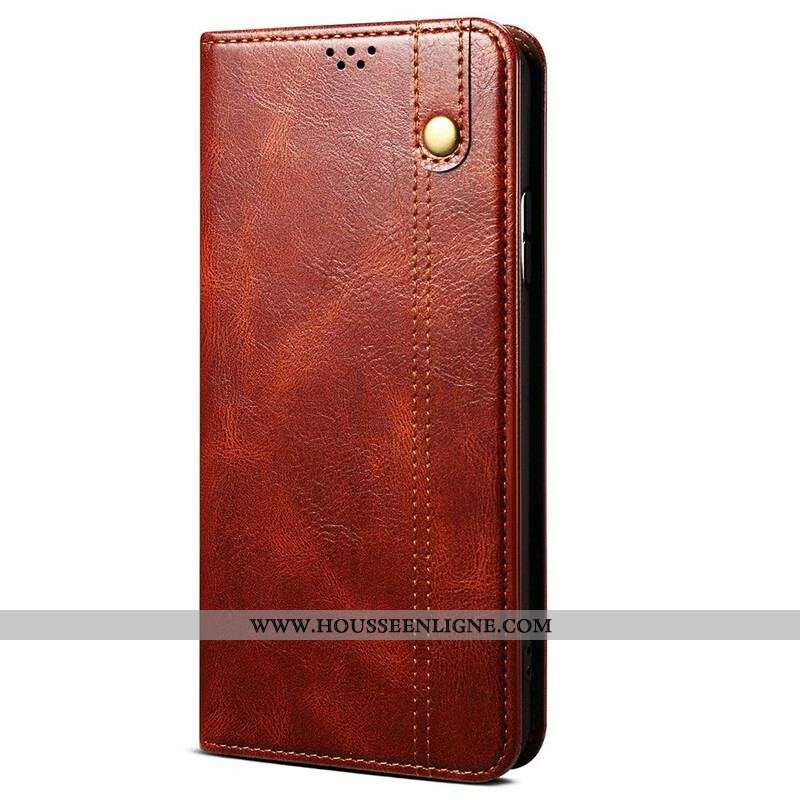 Flip Cover Oppo A16 / A16s Simili Cuir Ciré