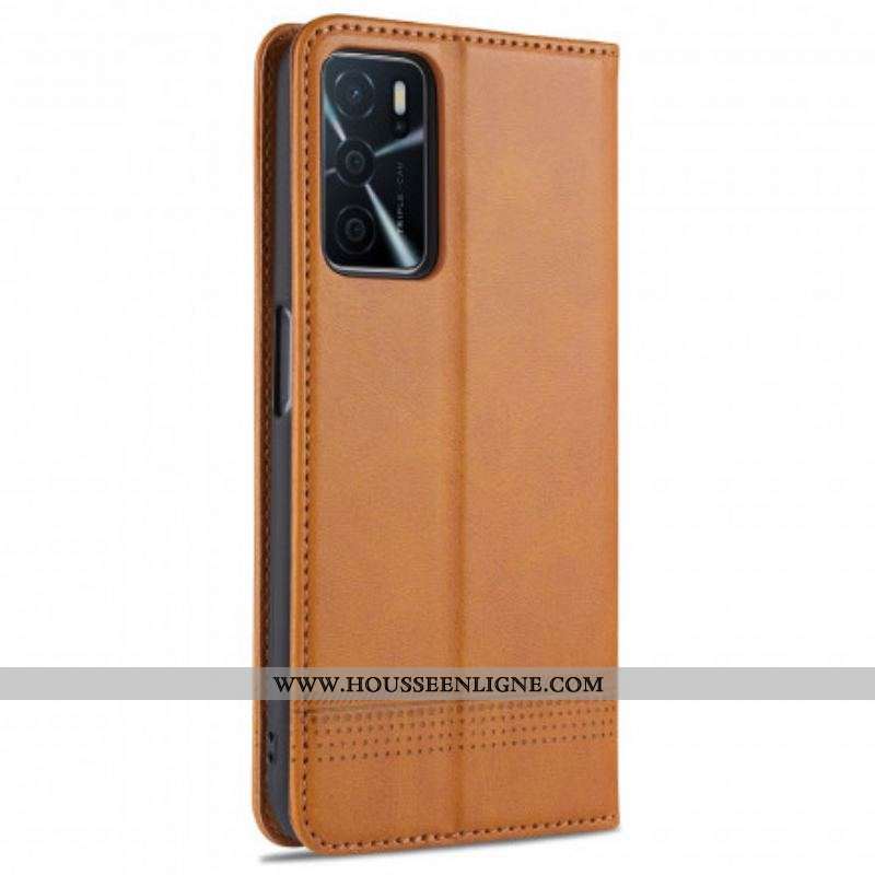 Flip Cover Oppo A16 / A16s Style Cuir AZNS