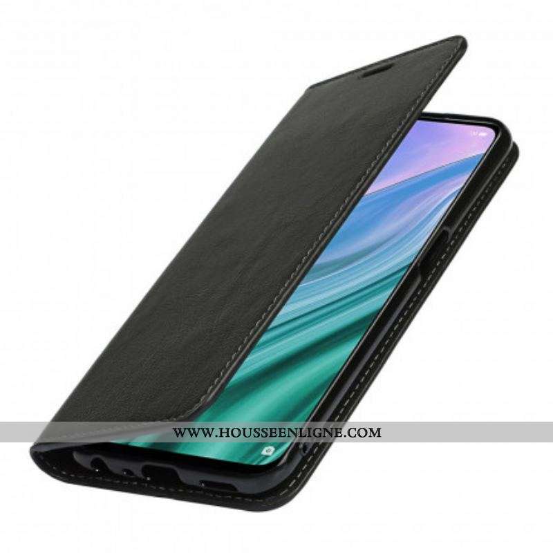Flip Cover Oppo A54 5G / A74 5G Cuir Véritable