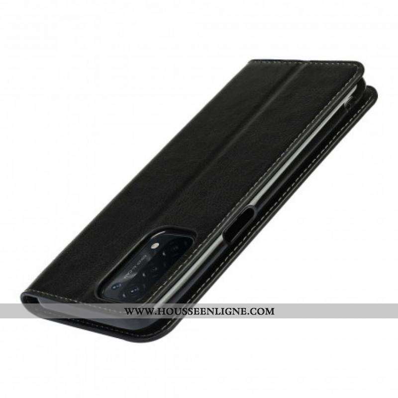 Flip Cover Oppo A54 5G / A74 5G Cuir Véritable
