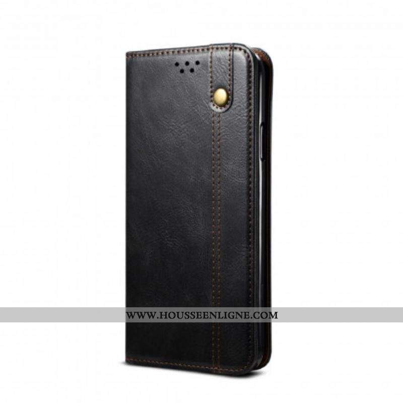 Flip Cover Oppo A54 5G / A74 5G Simili Cuir Ciré